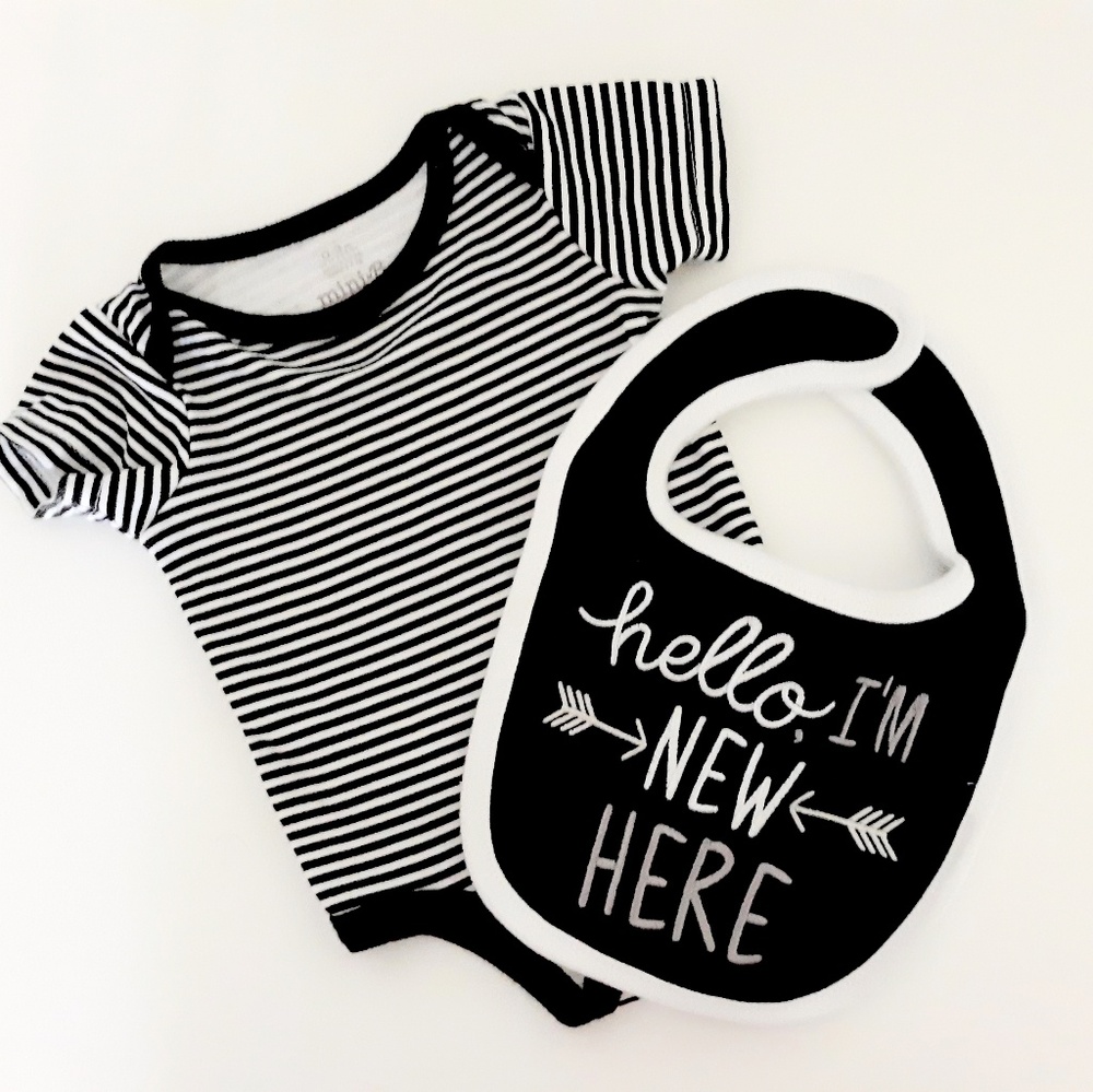 3 Piece Black & White Outfit